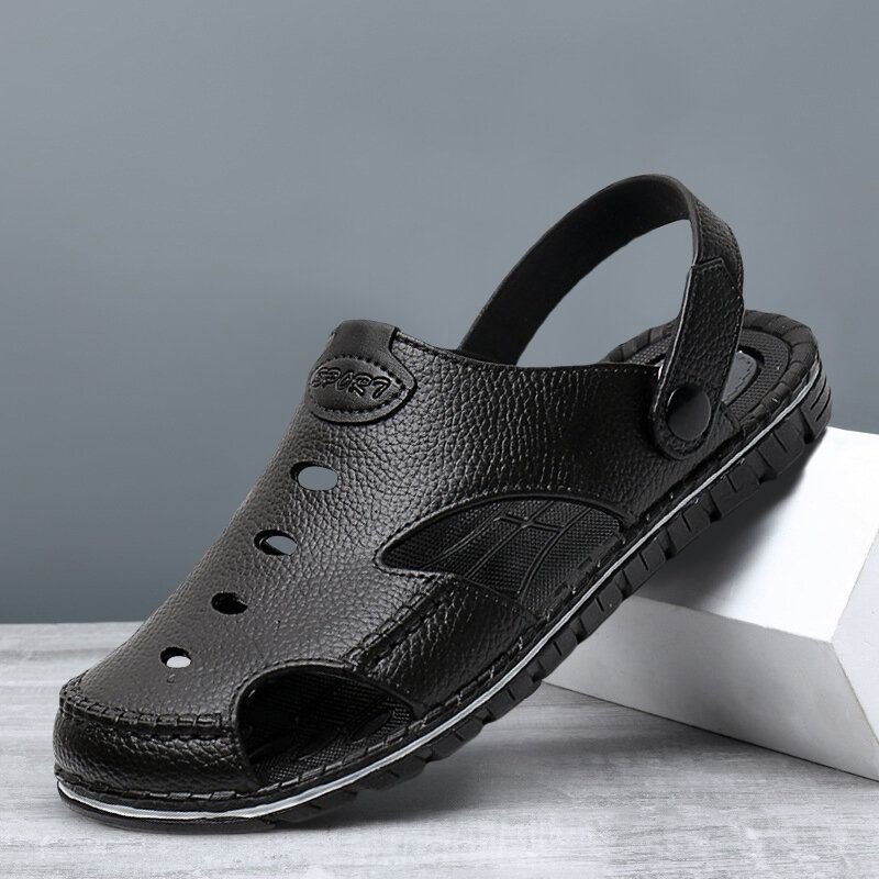 Herre Pustende Sklisikker Strand Outdoor Toe Beskyttende Sandaler