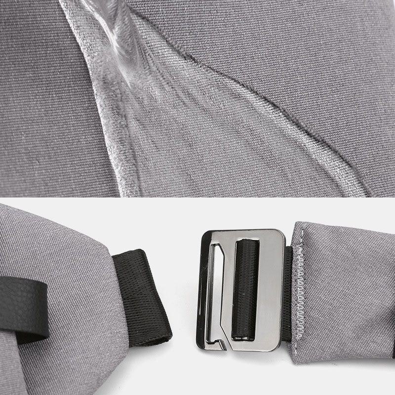 Herre Lysende Oxford Multilommer Stor Kapasitet Anti-tyveri Vanntett Crossbody Bag Bryst Bag Sling Bag