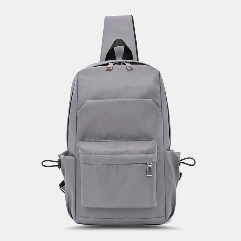 Herre Oxford Brystveske Med Stor Kapasitet Multilommer Crossbody-veske Skulderveske