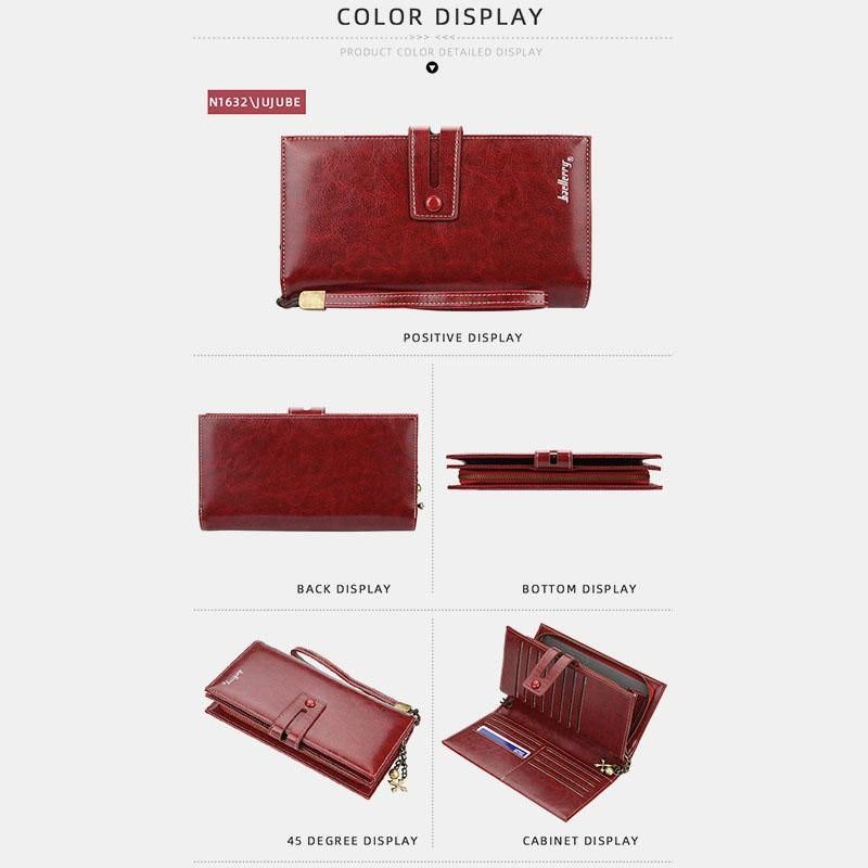 Baellerry Dame Lang Lommebok Pengekort Veske Clutches Bag