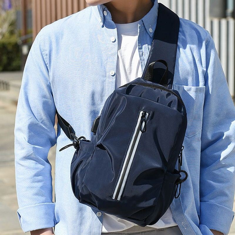 Herre Mote Casual Brystveske Skulderveske Reiseveske Business Bag