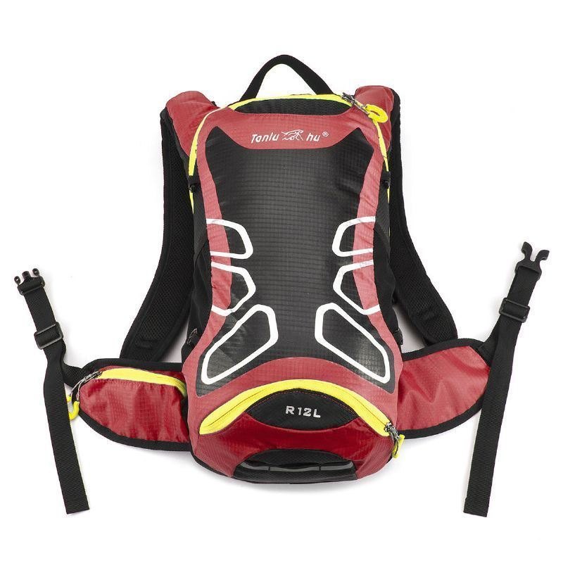Herre Multifunksjon 12l Pustende Motorsykkelryggsekk Vanntett Nylon Rideveske