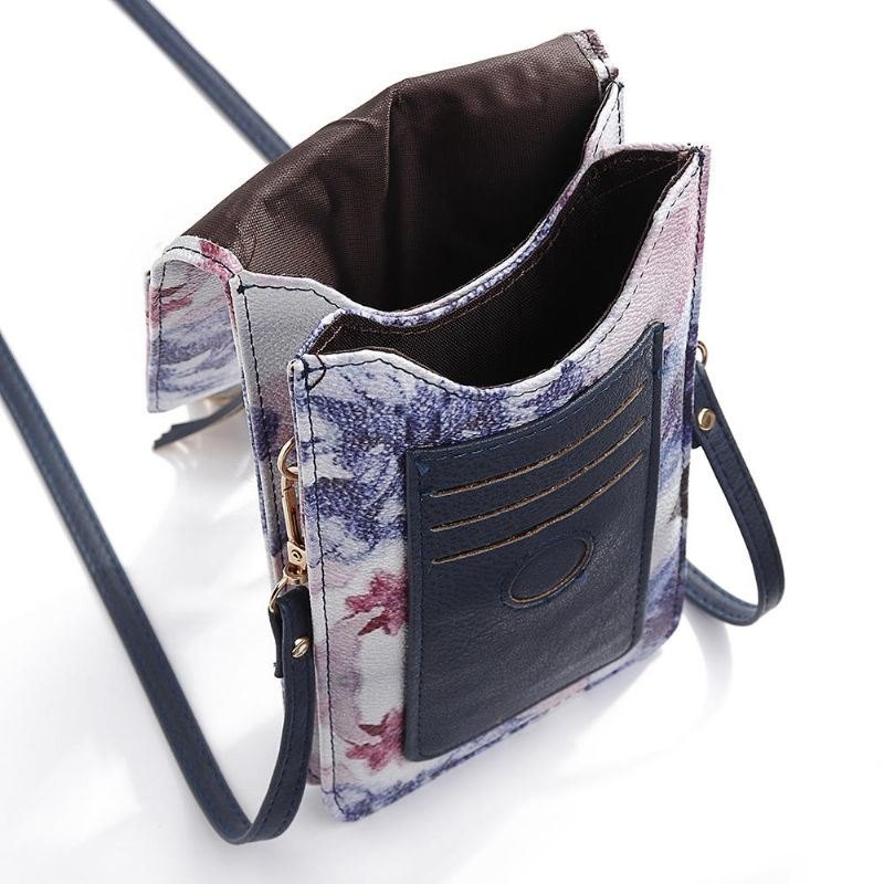 Dame Casual Flerfarget Flower National Telefonveske