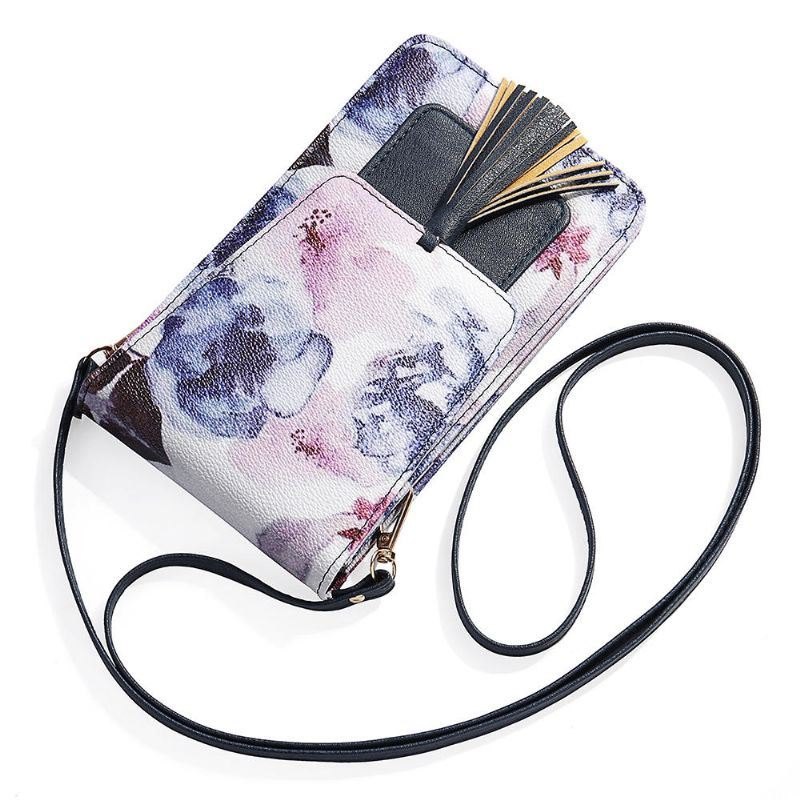 Dame Casual Flerfarget Flower National Telefonveske