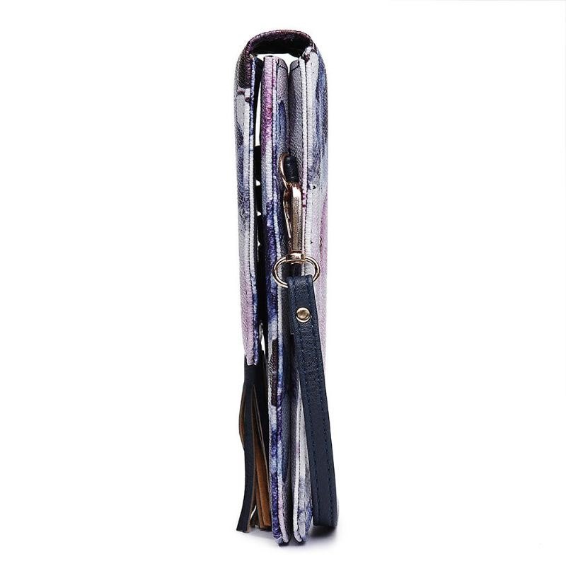 Dame Casual Flerfarget Flower National Telefonveske
