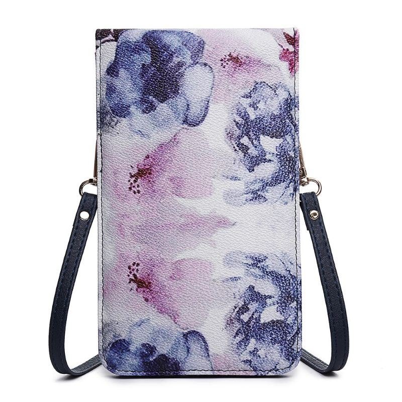 Dame Casual Flerfarget Flower National Telefonveske