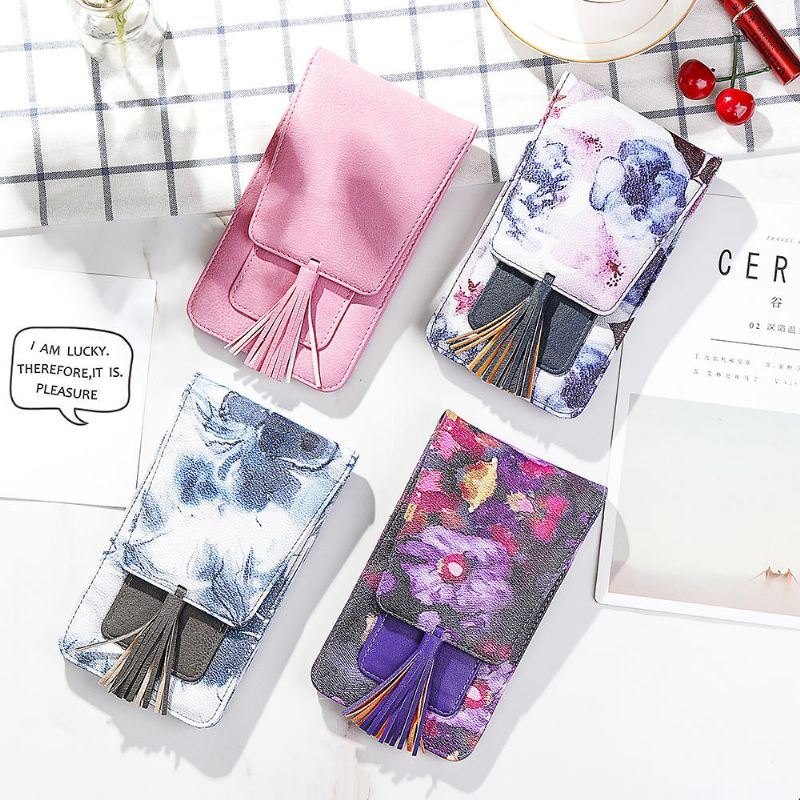 Dame Casual Flerfarget Flower National Telefonveske