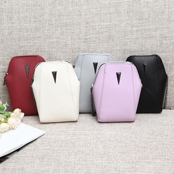 Dame Dame Pu Krokodillemønster Kjedeveske Telefonveske Clutchveske Crossbody-veske