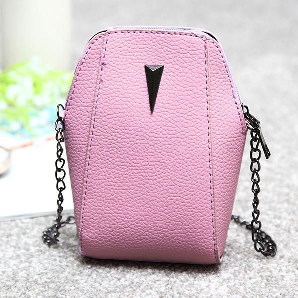 Dame Dame Pu Krokodillemønster Kjedeveske Telefonveske Clutchveske Crossbody-veske