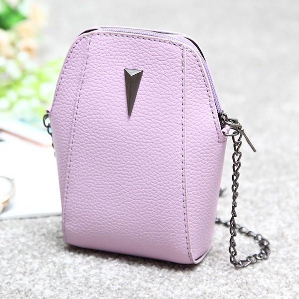 Dame Dame Pu Krokodillemønster Kjedeveske Telefonveske Clutchveske Crossbody-veske
