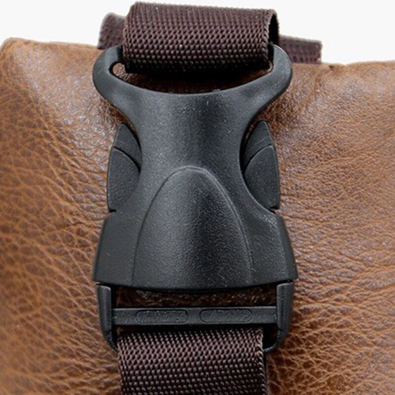 Herre Pu Leather Retro Business Brystveske Med Usb Lading Ungdomsskinn Skulderveske Cross Body Bag