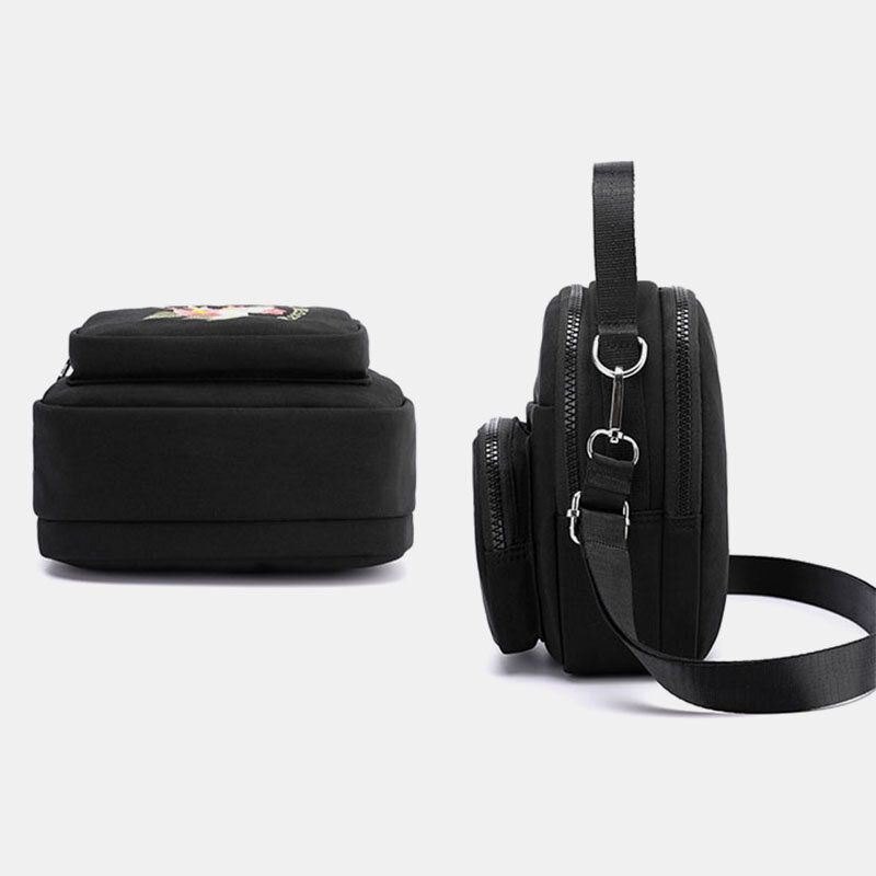 Kvinners Motebroderi Skulderveske Crossbody-veske