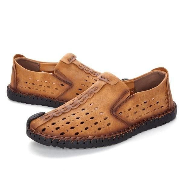 Herre Håndsøm Hollow Out Slip On Casual Flats