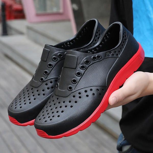 Sko Herre Hollow Out Slip On Sneakers Strandsko