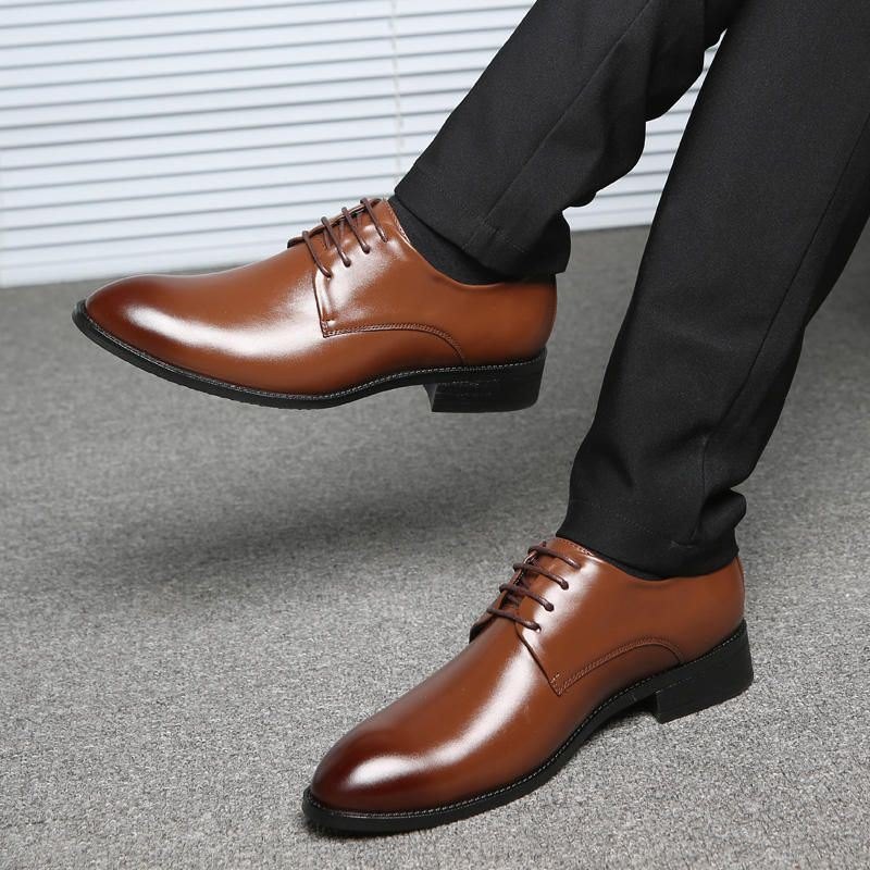 Herre Klassisk Myk Komfortabel Formell Business Oxfords Skinnsko