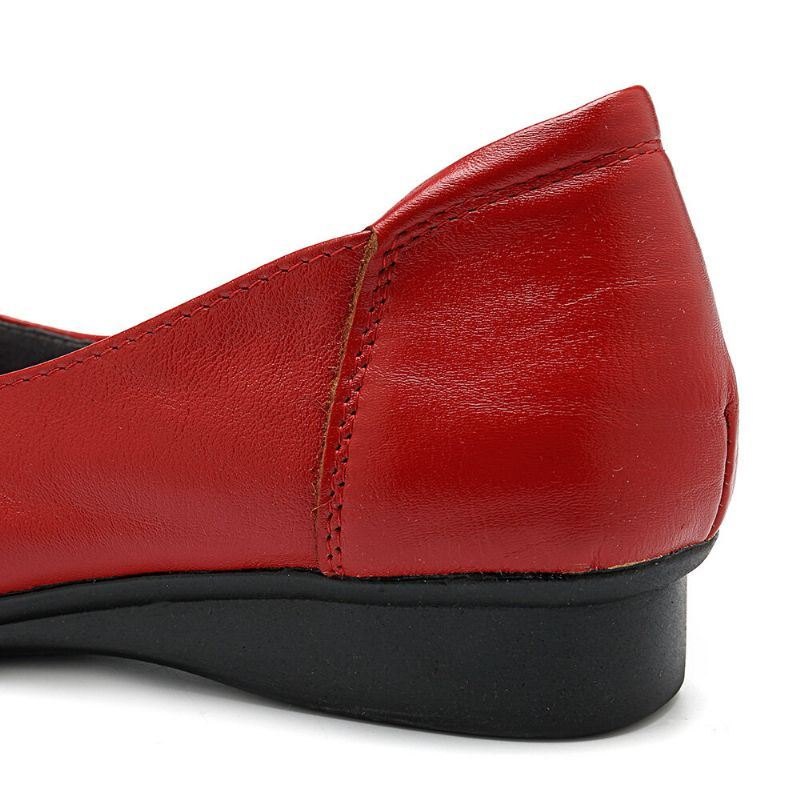 Damesko Blad Komfortabel Årsaksmessig Slip On Flats